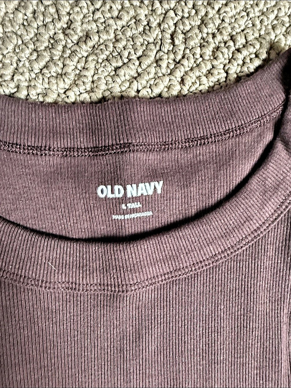 Old Navy Snug Crop Ribbed Tank (2) Tops Pink & brown Large/Tall - Picture 7 of 8